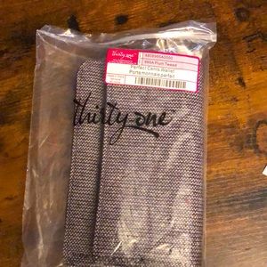 Perfect Cents wallet- plum tweed